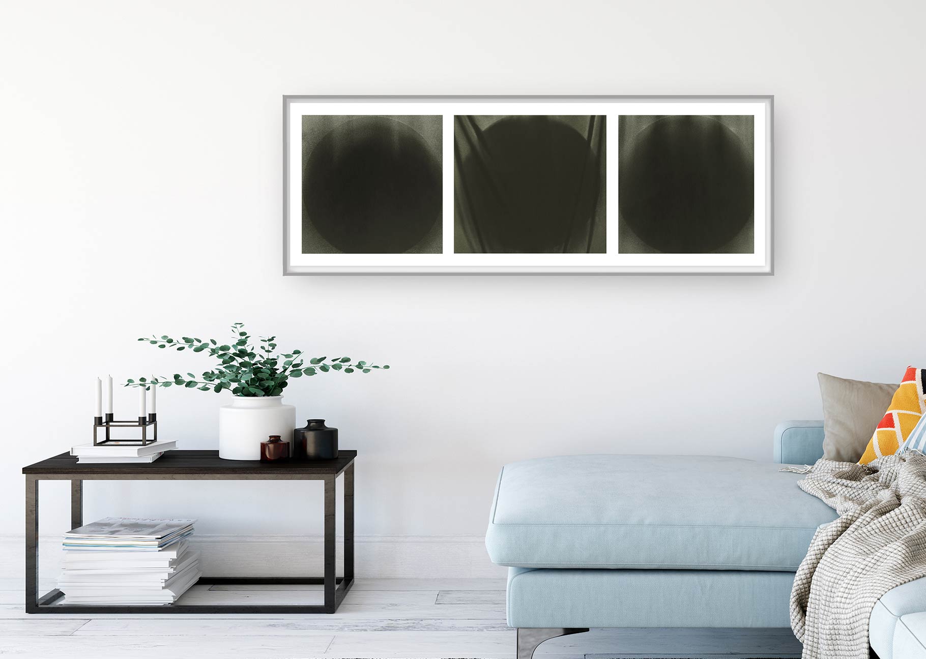 meditation triptych installation