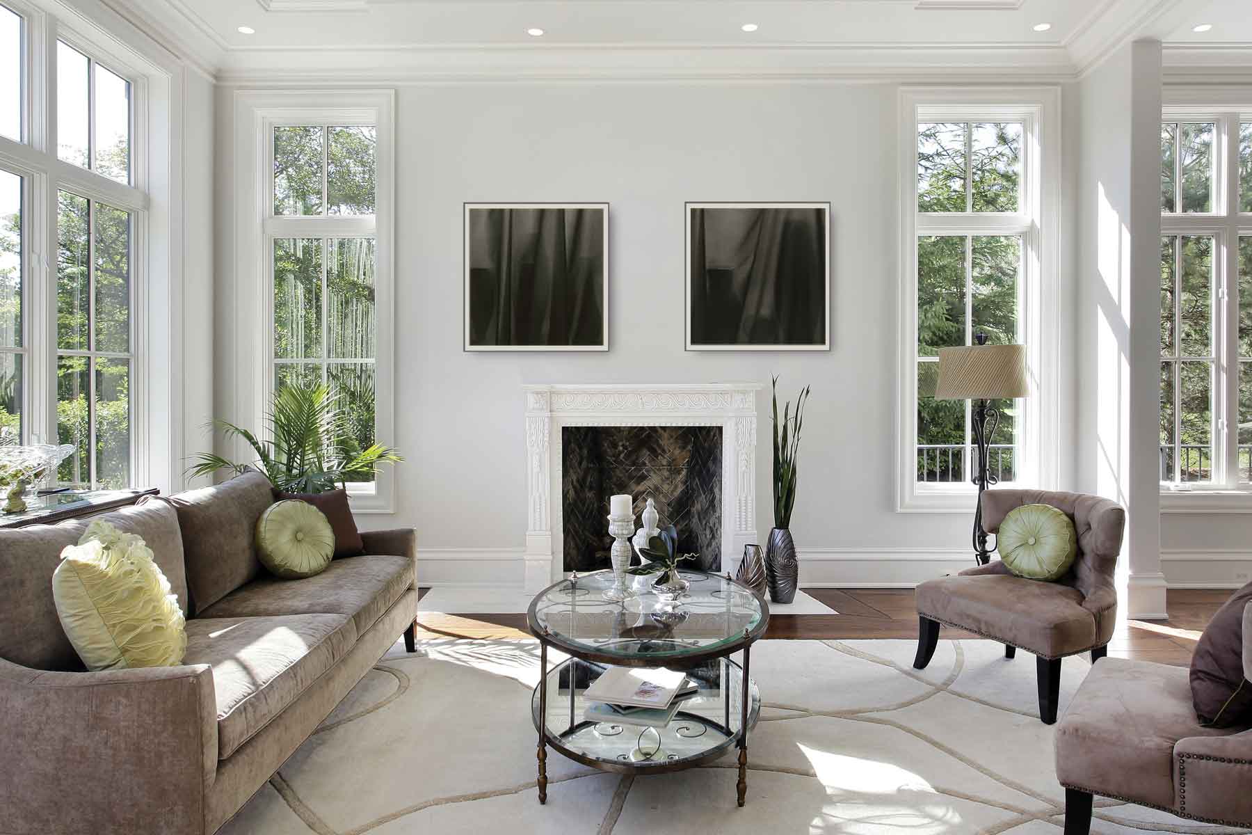 veiled still life residential installation