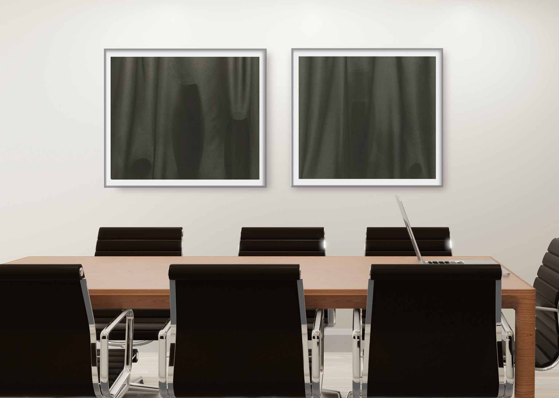 veiled still life installation