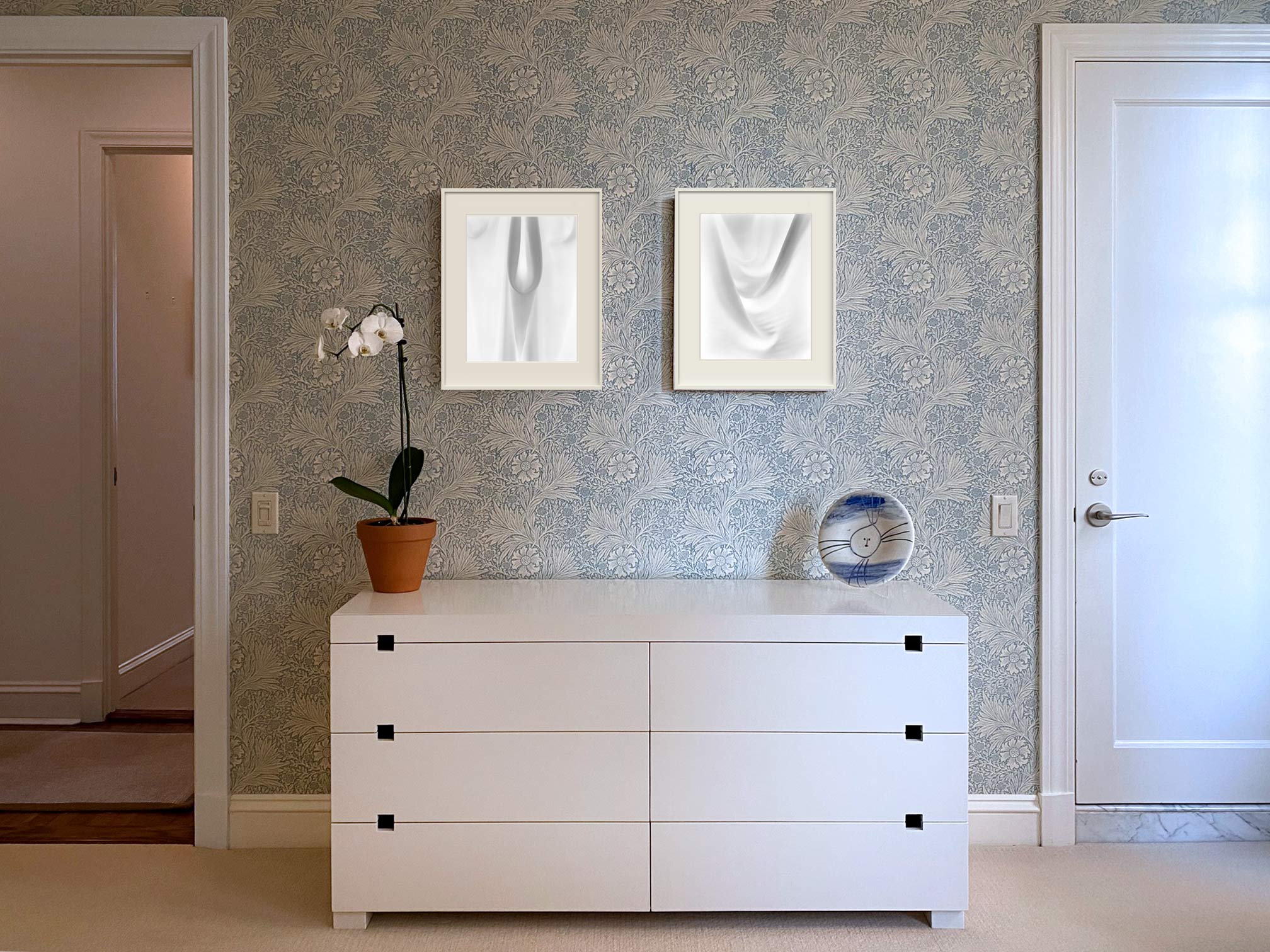 white composition residential installation